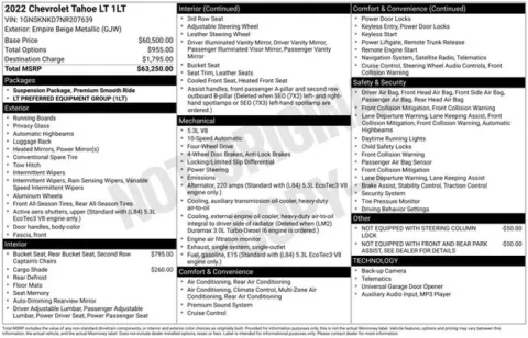 Another view of 2022 Chevrolet Tahoe LT for sale in Tulsa, OK at Jim Norton T-Town Chevrolet