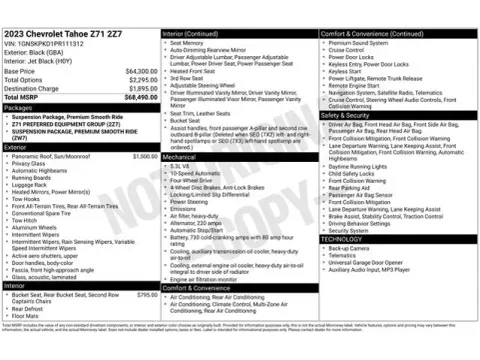 Another view of 2023 Chevrolet Tahoe Z71 for sale in Tulsa, OK at Jim Norton T-Town Chevrolet