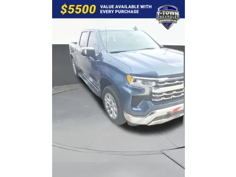 Blue 2024 Chevrolet Silverado 1500 LTZ for sale in Tulsa, OK