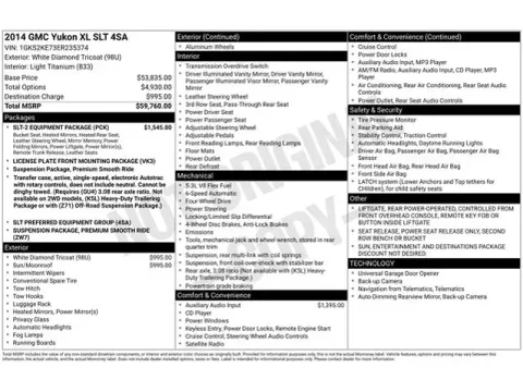 Another view of 2014 GMC Yukon XL SLT 1500 for sale in Tulsa, OK at Jim Norton T-Town Chevrolet