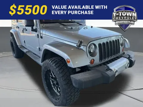 Silver 2013 Jeep Wrangler Unlimited Sahara for sale in Tulsa, OK