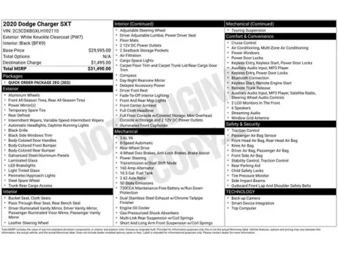 Another view of 2020 Dodge Charger SXT for sale in Tulsa, OK at Jim Norton T-Town Chevrolet