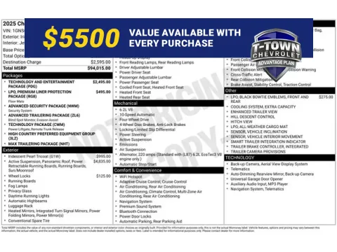 Unknown 2025 Chevrolet Tahoe High Country for sale in Tulsa, OK