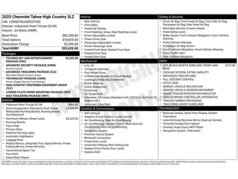 Another view of 2025 Chevrolet Tahoe High Country for sale in Tulsa, OK at Jim Norton T-Town Chevrolet