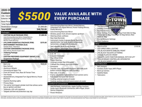 Red 2020 Chevrolet Silverado 2500HD Custom for sale in Tulsa, OK