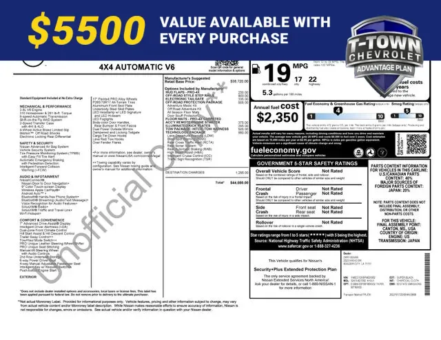 Black 2023 Nissan Frontier PRO-4X for sale in Tulsa, OK