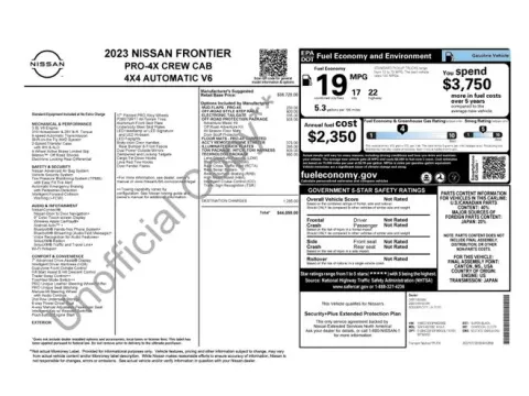 Another view of 2023 Nissan Frontier PRO-4X for sale in Tulsa, OK at Jim Norton T-Town Chevrolet