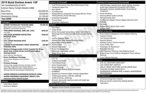 Another view of 2019 Buick Enclave Avenir for sale in Tulsa, OK at Jim Norton T-Town Chevrolet