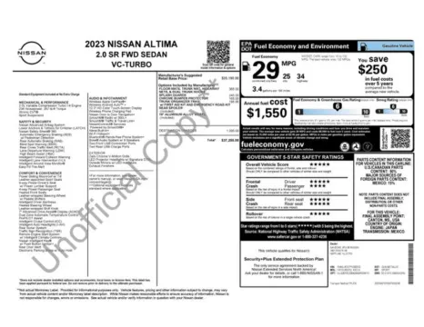 Another view of 2023 Nissan Altima 2.0 SR for sale in Tulsa, OK at Jim Norton T-Town Chevrolet