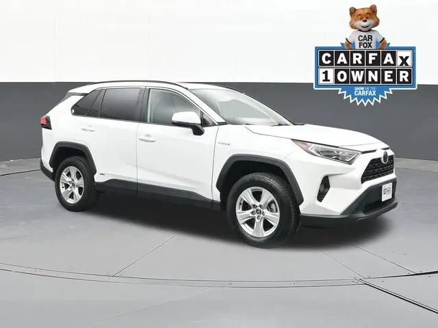 White 2021 Toyota RAV4 Hybrid XLE for sale in Tulsa, OK