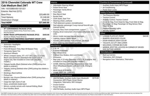 Another view of 2016 Chevrolet Colorado Work Truck for sale in Tulsa, OK at Jim Norton T-Town Chevrolet