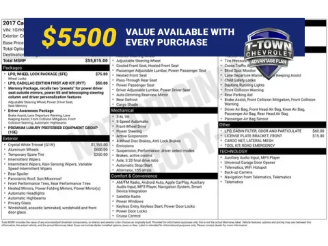 White 2017 Cadillac XT5 Premium Luxury for sale in Tulsa, OK