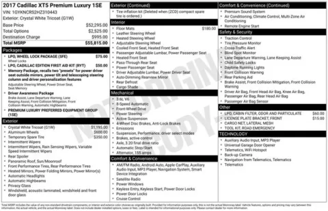 Another view of 2017 Cadillac XT5 Premium Luxury for sale in Tulsa, OK at Jim Norton T-Town Chevrolet