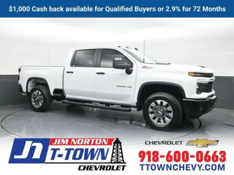 White 2026 Chevrolet Silverado 2500HD Custom for sale in Tulsa, OK
