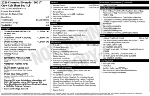 Photos of 2026 Chevrolet Silverado 1500 LT for sale in Tulsa, OK at Jim Norton T-Town Chevrolet