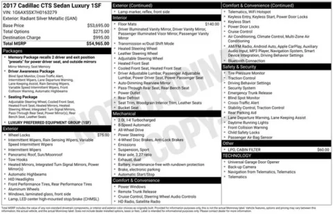 Another view of 2017 Cadillac CTS 2.0L Turbo Luxury for sale in Tulsa, OK at Jim Norton T-Town Chevrolet