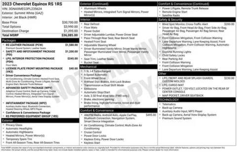 Another view of 2023 Chevrolet Equinox RS for sale in Tulsa, OK at Jim Norton T-Town Chevrolet