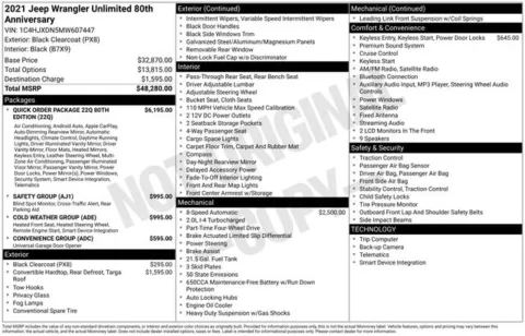 Another view of 2021 Jeep Wrangler for sale in Tulsa, OK at Jim Norton T-Town Chevrolet