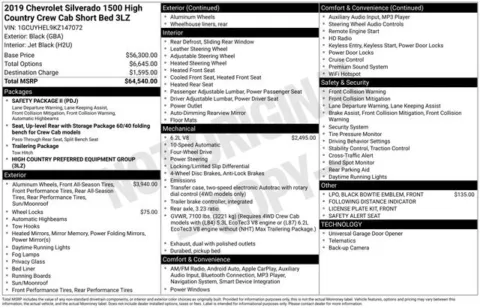 Another view of 2019 Chevrolet Silverado 1500 High Country for sale in Tulsa, OK at Jim Norton T-Town Chevrolet