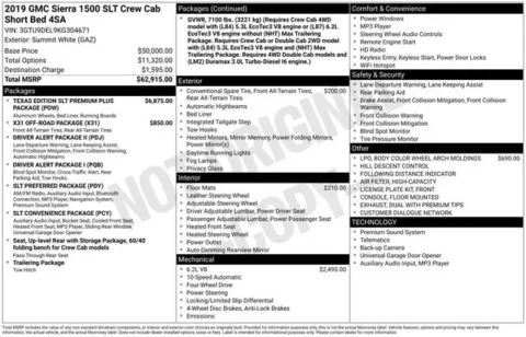 Another view of 2019 GMC Sierra 1500 SLT for sale in Tulsa, OK at Jim Norton T-Town Chevrolet