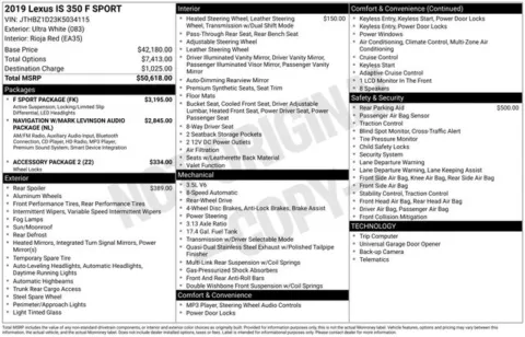 Another view of 2019 Lexus IS 350 for sale in Tulsa, OK at Jim Norton T-Town Chevrolet