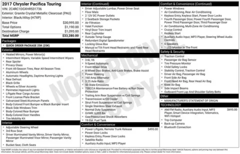 Another view of 2017 Chrysler Pacifica Touring for sale in Tulsa, OK at Jim Norton T-Town Chevrolet