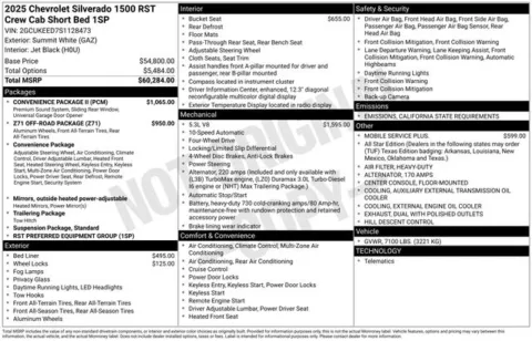 Photos of 2025 Chevrolet Silverado 1500 RST for sale in Tulsa, OK at Jim Norton T-Town Chevrolet