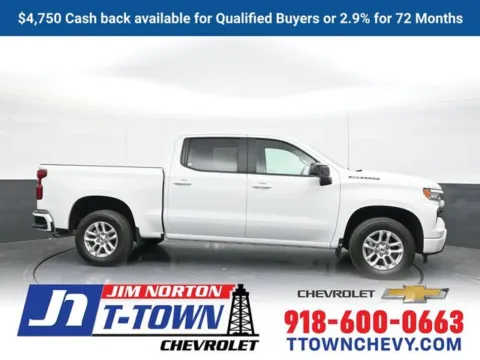White 2025 Chevrolet Silverado 1500 RST for sale in Tulsa, OK