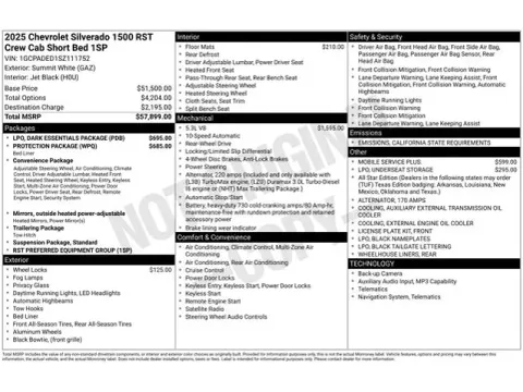 Photos of 2025 Chevrolet Silverado 1500 RST for sale in Tulsa, OK at Jim Norton T-Town Chevrolet