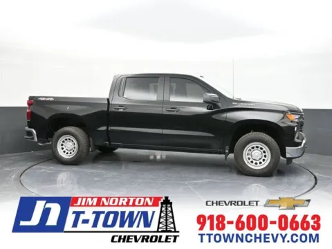 Black 2025 Chevrolet Silverado 1500 WT for sale in Tulsa, OK