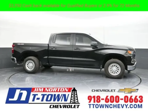 Black 2025 Chevrolet Silverado 1500 WT for sale in Tulsa, OK