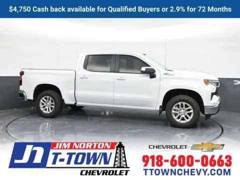 White 2025 Chevrolet Silverado 1500 LT for sale in Tulsa, OK