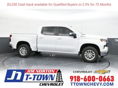 White 2025 Chevrolet Silverado 1500 LT for sale in Tulsa, OK