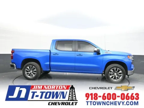 Blue 2025 Chevrolet Silverado 1500 LT for sale in Tulsa, OK
