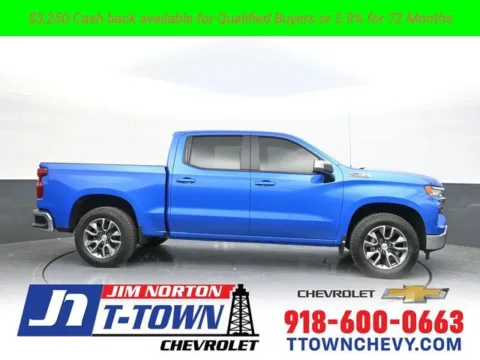 Blue 2025 Chevrolet Silverado 1500 LT for sale in Tulsa, OK
