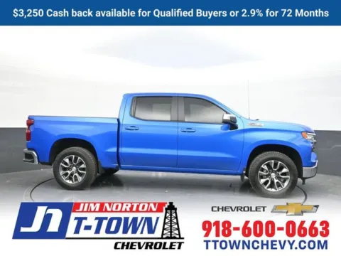 Blue 2025 Chevrolet Silverado 1500 LT for sale in Tulsa, OK