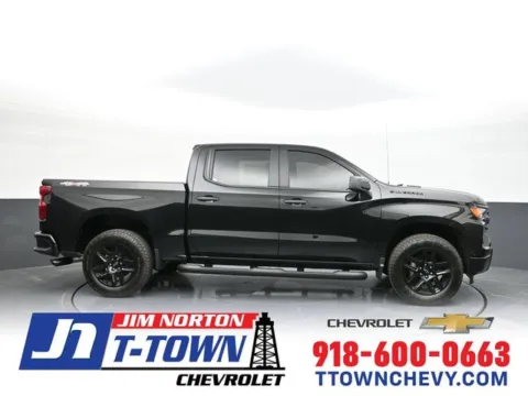 Black 2025 Chevrolet Silverado 1500 Custom for sale in Tulsa, OK