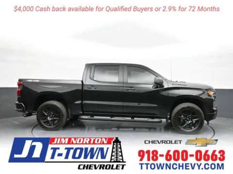 Black 2025 Chevrolet Silverado 1500 Custom for sale in Tulsa, OK
