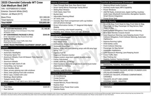 More photos of 2025 Chevrolet Colorado Work Truck at Jim Norton T-Town Chevrolet, OK