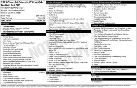 Photos of 2025 Chevrolet Colorado LT for sale in Tulsa, OK at Jim Norton T-Town Chevrolet