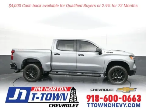 Gray 2025 Chevrolet Silverado 1500 Custom Trail Boss for sale in Tulsa, OK