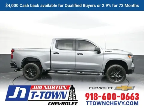 Gray 2025 Chevrolet Silverado 1500 Custom Trail Boss for sale in Tulsa, OK