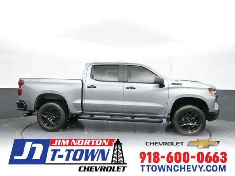 Gray 2025 Chevrolet Silverado 1500 Custom Trail Boss for sale in Tulsa, OK