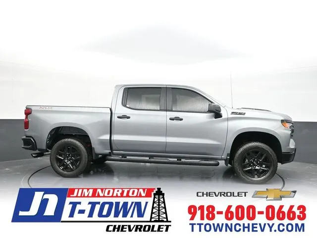 Gray 2025 Chevrolet Silverado 1500 Custom Trail Boss for sale in Tulsa, OK