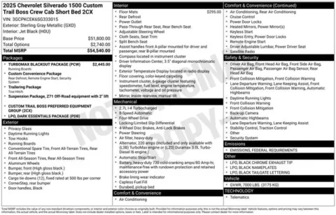 More photos of 2025 Chevrolet Silverado 1500 Custom Trail Boss at Jim Norton T-Town Chevrolet, OK