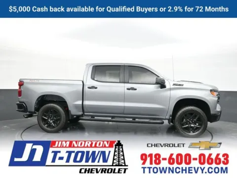 Gray 2025 Chevrolet Silverado 1500 Custom Trail Boss for sale in Tulsa, OK