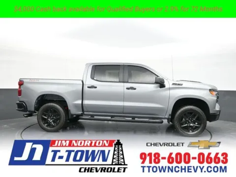 Gray 2025 Chevrolet Silverado 1500 Custom Trail Boss for sale in Tulsa, OK