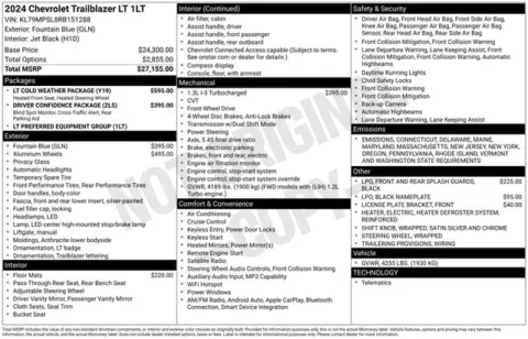 Photos of 2024 Chevrolet TrailBlazer LT for sale in Tulsa, OK at Jim Norton T-Town Chevrolet