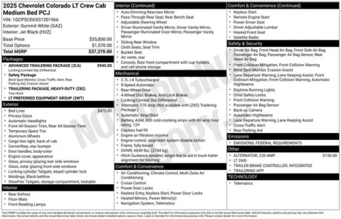 Photos of 2025 Chevrolet Colorado LT for sale in Tulsa, OK at Jim Norton T-Town Chevrolet