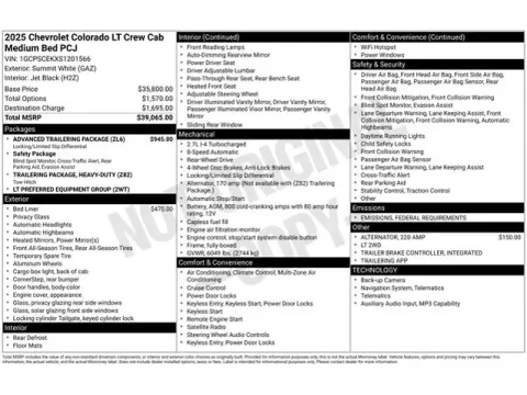 Photos of 2025 Chevrolet Colorado LT for sale in Tulsa, OK at Jim Norton T-Town Chevrolet